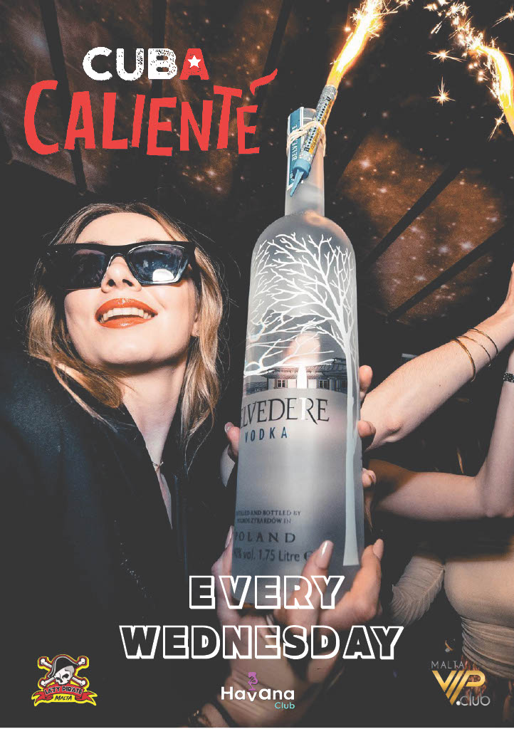 Cuba Caliente party flyer